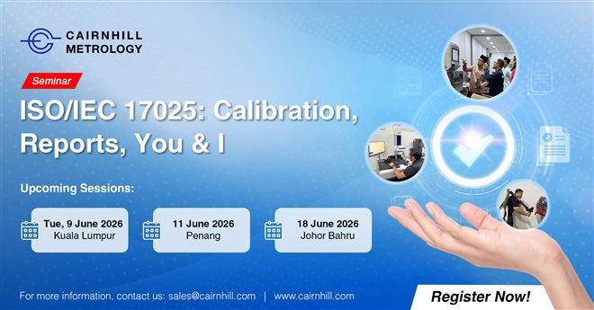 ISO/IEC 17025 Seminar in Malaysia 2026 by Cairnhill Metrology